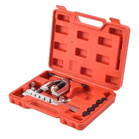 Copper Tubing Kit - SUNCOO New Auto Double Flaring Brake Line Tool Kit Car Truck with Mini Pipe Cutter