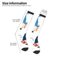 thumbnail image 2 of Xecao School Cute Gnomes Print Compression Socks for Both Men And Women for Running, Travel, Flight, Nurse, 2 of 6