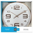 thumbnail image 2 of Hauz - Horloge Murale Ronde, Diamètre 12 Pouces, Précision Quartz, Blanc, 2 of 2