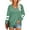 #1 10-Green, variant on Fashion Workout Round Neck Stripe T-Shirts For Women Fall Long Sleeve Cute Printed Tunics Tops Blouses Darkgrey