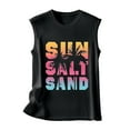 thumbnail image 3 of VNKIDY Womens Sleeveless Crewneck Graphic Tank Top Tree Print Casual Loose Fit Cami For Summer Beach Vacation Daily Wear Navy, 3 of 3