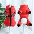 thumbnail image 4 of Pet Artist Winter Waterproof Dog Jacket with Harness, Thickened Warm Puppy Coat Jumpsuit for Small Dogs, 4 of 14