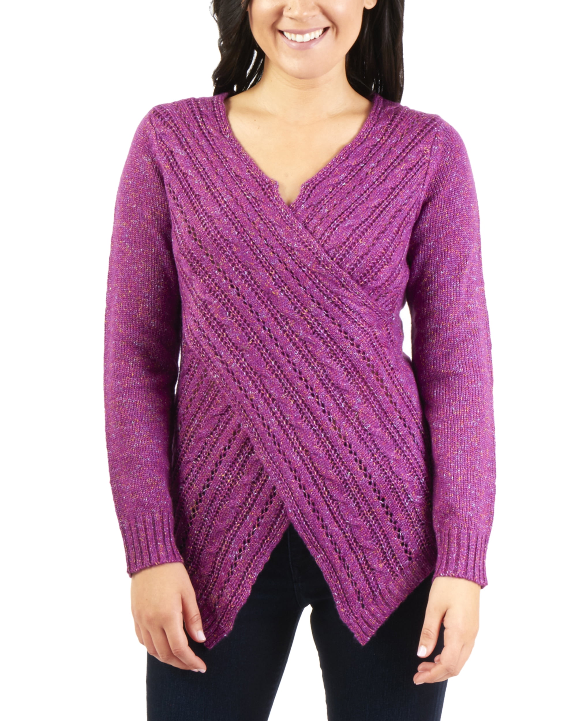 front crossover sweater