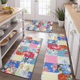 thumbnail image 2 of Patchwork Pioneer Flower Kitchen Rugs Sets Of 3,Kitchen Runner Rugs Non Skid Washable,Decorative Kitchen Floor Mats for Kitchen,Sink,Laundry,17"x30"+ 17"x47" + 17"x59", 2 of 6