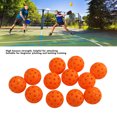 thumbnail image 3 of Outdoor Hole Balls, 74mm Diameter 12PCS 40 Holes High Elasticity Stable Flying Paths PE  Set  For Hitting Pitching Practice Orange, 3 of 8