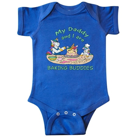 

Inktastic My Daddy and I are Baking Buddies Gift Baby Boy or Baby Girl Bodysuit
