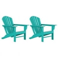 thumbnail image 1 of Chaise Adirondack Classique d'Extérieur (Ensemble de 2) en Turquoise, 1 of 7