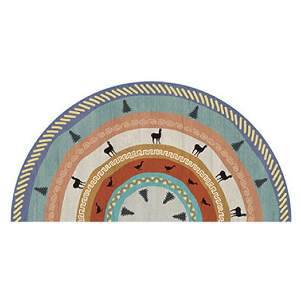 TRINGKY Half Round Door Mat Half Circle Doormat Outdoor Entrance