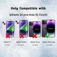 thumbnail image 6 of Compatible with iPhone 14 Pro Max Phone Case for Women, Soft Silicone Anti-Collision and Cute Zebra Print Patten Design, Lens Edge Raised Protection for iPhone 14 Pro Max 6.7"-Blue, 6 of 13