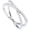 White Gold, variant on Criss Cross Ring for Women, Cubic Zirconia X Ring, 18K Gold Plated or Silver Plated Copper Micro Pave Crossover Ring, Dainty Stackable Fashion Jewelry Gifts for Women