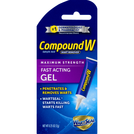 Compound W Maximum Strength, Fast-Acting Gel Wart Remover, Salicylic Acid, 0.25 oz