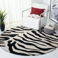 thumbnail image 2 of SAFAVIEH Soho Frazier Geometric Area Rug, Beige/Black, 6' x 6' Round, 2 of 8