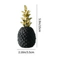 thumbnail image 3 of Golden Pineapple Decorative Ornament - Modern Tabletop Figurine for Living Room Wine Cabinet Showcase, Cute Desktop Decoration, Unique Home Accent Piece for Shelves Counters, 3 of 6