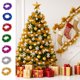 thumbnail image 1 of Christmas Tree Pendant Pull Flower Ribbon 2 Meters Wool Strips Hanging Ornaments,Christmas Tree Window Decoration,Christmas Tree Ornaments Decorative Home Decor, Festive Holiday Seasonal, 1 of 6