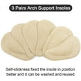 thumbnail image 2 of Dr. Foot's Arch Support Shoe Insoles for Flat Feet, Gel Arch Inserts for Plantar Fasciitis, Adhesive Arch Pad for Relieve Pressure and Feet Pain- 3 Pairs (Beige, 3 Count (Pack of 1)), 2 of 10