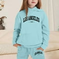thumbnail image 2 of XEGLSBU Toddler Girl Outfits 3T Denim Girls Outfits Hoodies Letter Print Sweatshirt Stylish and Comfortable Everyday Wear Toddler Girl Outfits 4T Summer Sky Blue Size 11-12 Years, 2 of 4