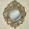 thumbnail image 2 of Ornate French Tuscan Mirror Scroll Round Wall Mirror Classic Elegance 24 x 28 Inches, 2 of 5
