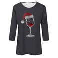 thumbnail image 4 of Simua Merry Christmas Sweatshirts for Women Funny Graphic Printed Sweatshirt Fall Pullover Cute Tops, 4 of 4