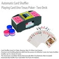 thumbnail image 5 of Oshide - Automatic Card Shuffler Playing Card Uno Texas Poker Games- 2 Deck Black, 5 of 5