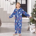 thumbnail image 6 of Soft Big Kids Onesie Pajamas Cozy Loose-Fit Jumpsuits for kids with Pockets for Christmas Lounge & Play Ice Cream Cones and Shooting Stars, 6 of 8