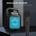 thumbnail image 3 of Riwcyla Portable Karaoke Machine Rechargeable Cordless Speaker Battery Powered with Microphone & Microphone System for Home Gym Party Singing Dancing Camping, 3 of 6