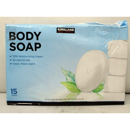 Kirkland Signature Body Soap Fresh Scented Bars 15 Count