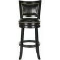 thumbnail image 3 of SAFAVIEH Lazzaro 43" Bicast Leather Barstool, Black, 3 of 5