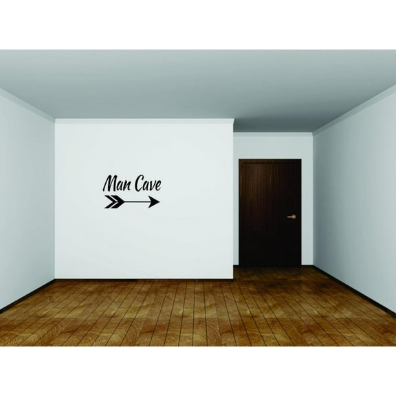 Decal Wall Sticker - ON NOW : Man Cave Text Lettering Quote Home Decor Picture Art Size :10 Inches x 20 Inches