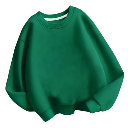 

Hngshg Girls Boys Sweatshirts Long Sleeve Crewneck Pullover Sweatshirts Kids Fall Winter Casual plain Tops