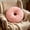 Pink-PK, variant on MMJ Throw Pillow Donut Shape Round Cushion 15.75in Soft Cozy Decorative for Sofa Bed Brown Pink Green