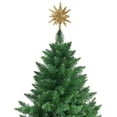 thumbnail image 3 of Hvmvliv Christmas Tree Toppers (9.8x11.8in) Christmas Tree Top Metal Five-Pointed Star With Light Decorations Christmas Tree Top Decoration Gold, 3 of 5