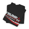thumbnail image 3 of Trump 2024 Save America T-Shirt Patriotic Campaign maga USA Flag Unisex Tee - Black / L, 3 of 4