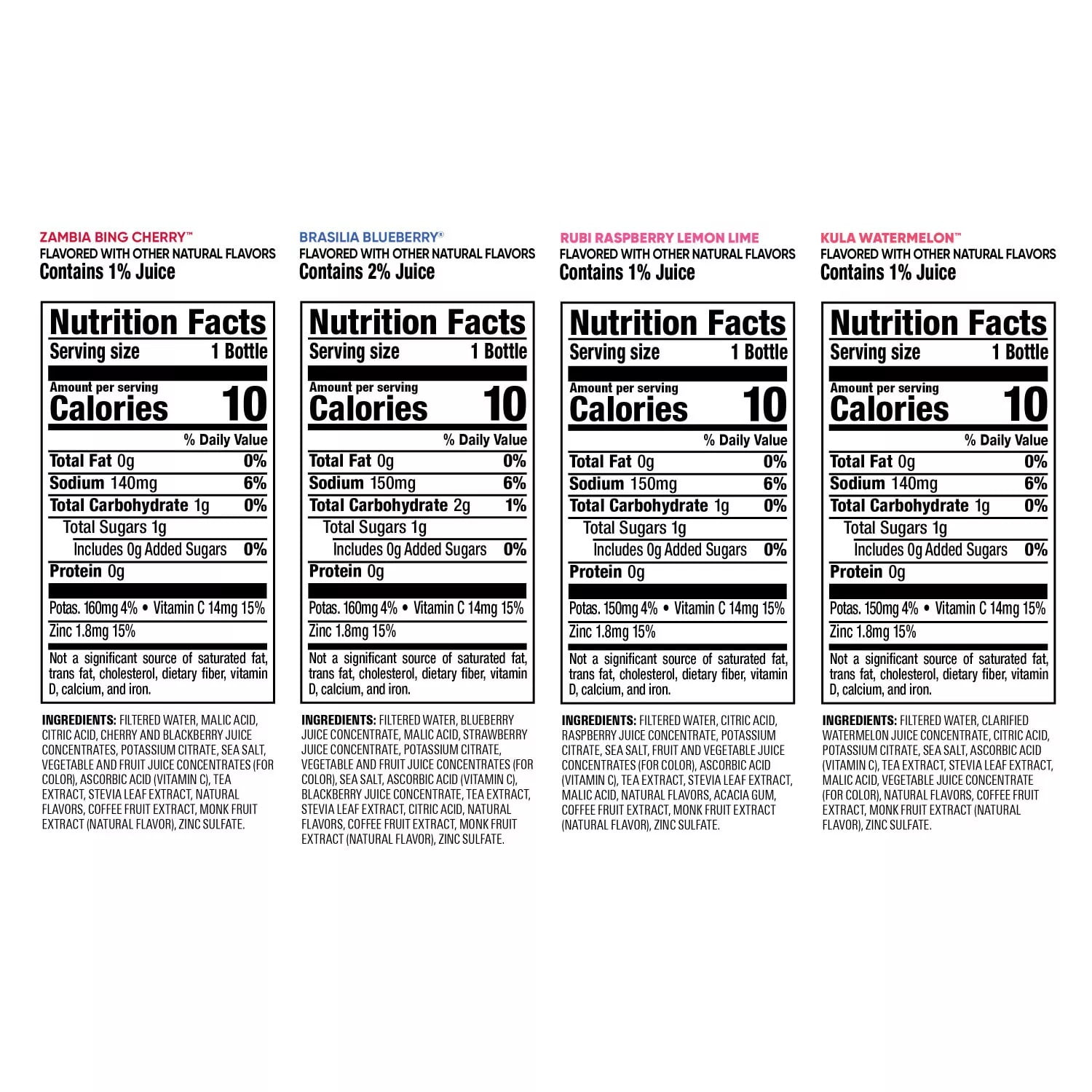 Bai Flavors Variety Pack Antioxidant Infused Water Beverage, 15 pk./18 fl. oz.