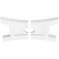 thumbnail image 2 of 22"W x 14 5/8"H x 3"ID x 4 3/4"C x 1"P Haven Architectural Grade PVC Contemporary Ceiling Medallion, Two Piece, 2 of 4