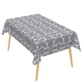 thumbnail image 2 of RisChhery Waterproof Rectangle Tablecloth,60x102 inch,Stain Resistant Table Cover,Indoor and Outdoor,Grey, 2 of 6