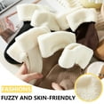 thumbnail image 2 of LDU Women's Slipper Socks with Fuzzy Pom-Pom Ribbed Cuff, Plush Fleece Lined Thermal Winter Socks, 6 Pairs, 2 of 7