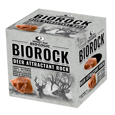 Mossy Oak BioLogic Bio Rock Deer Attractant, Natural Rock Salt | 8 (Best Homemade Deer Mineral Licks)
