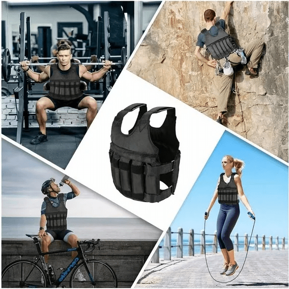 Weighted Vest Women Men,Up To 110LB With 12 Weight Packs Weighted Vest For Home Workouts, Strength, Running, Fitness With Waist Belt And Shoulder Pads (Sand And Steel Blocks Not Included)