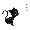 thumbnail image 1 of Reloj De Pared De Gato Acrílico Con Escultura De Metal En Forma De Hoja, Adorno Decorativo Moderno De Dibujos Animados Para Sala De Estar, Mesa, Fiesta, Decoración Del Hogar, 1 of 8