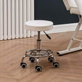 thumbnail image 6 of Paddie Swivel & Adjustable Stool Chair Salon Massage Stool Home Office, White, 6 of 8