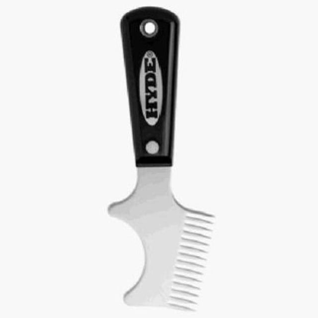 Peine para cepillos Hyde Tools 45960, color negro y plateado