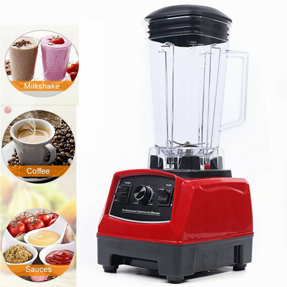 2HP 2L Professional Power Blender Heavy Duty Commercial Blender Mixer Juicer, YL-010 Red