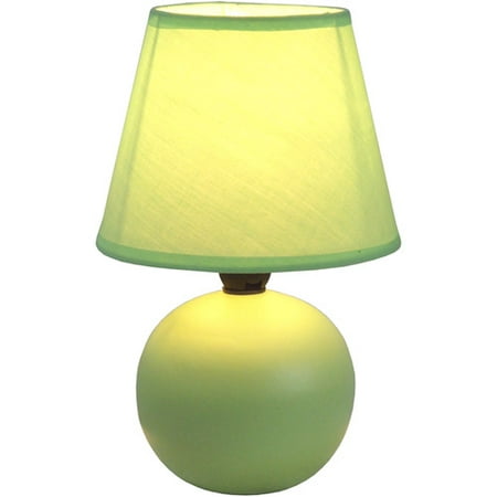 Simple Designs Mini Ceramic Globe Table Lamp