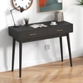 thumbnail image 7 of LAZZO 40” Small Writing Desk with Drawers, Modern Vanity Desk for Home Office and Small Spaces, Black, 7 of 7