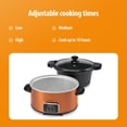 thumbnail image 5 of Toastmaster 4-Quart Digital Slow Cooker with Locking Lid, Copper, 5 of 7