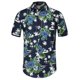 thumbnail image 1 of CamiHawaiaDe PlaEstampado Floral Con Botones ManCorCamiDe Verano PaHombres Azul Coco 56, 1 of 6