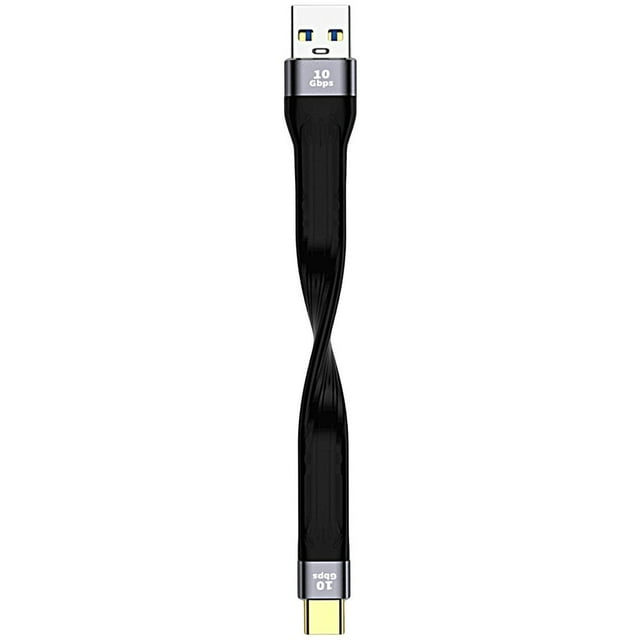 Data Cable Short Fast Charging 10Gbps USB Male/Female to Type-C USB3.1 PD QC Charger Data Wire for Mobile Phone