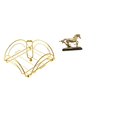 thumbnail image 1 of Elegante Servilletero Con Forma De Caballo Para Mesa, Con Brazo Pesado, Dispensador Artístico Para Hotel, Bar, Comedor, Cafetería, Decoración Del Hogar, Estantería., 1 of 8