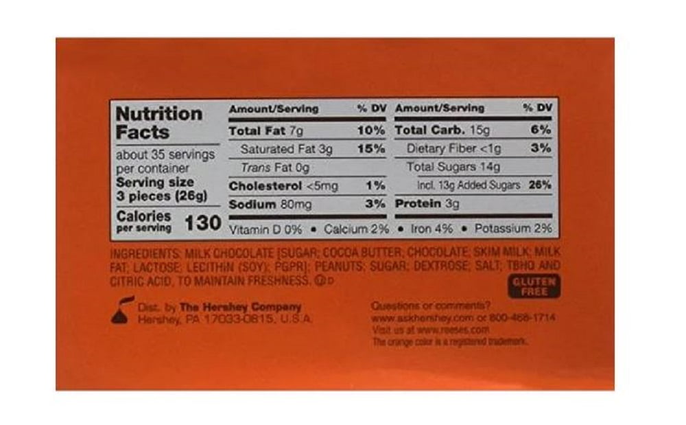 Reese's Peanut Butter Cups, Miniatures, 0.31 oz, 105 Count