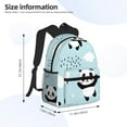 thumbnail image 3 of Goofa Cute Panda Bear Print Casual Backpack for Women Men,Waterproof High School Bookbag,Lightweight Travel Daypack,Classic College Backpack,Laptob Backpack, 3 of 6